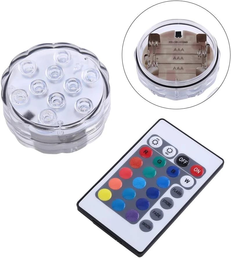TOPINCN LEDs Aquarium Light Colorful RGB Remote Controll