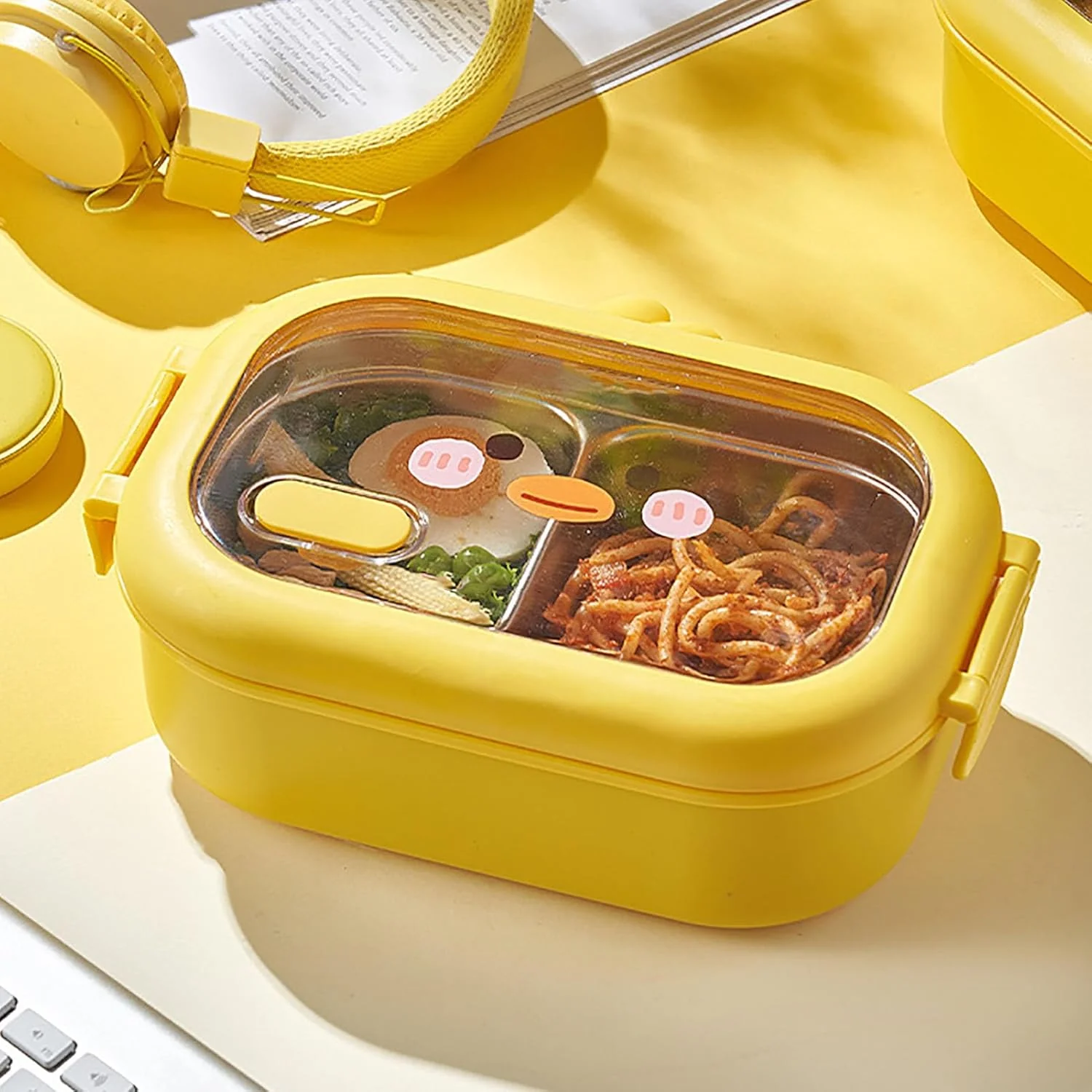 TOPINCN Lunch Box, Stainless Steel Food Storage Container