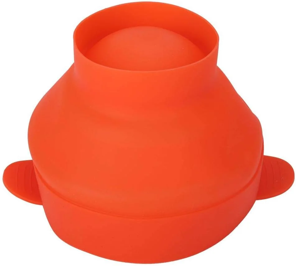 TOPINCN Microwave Popcorn Popper with Handle Lid Collapsible Silicone