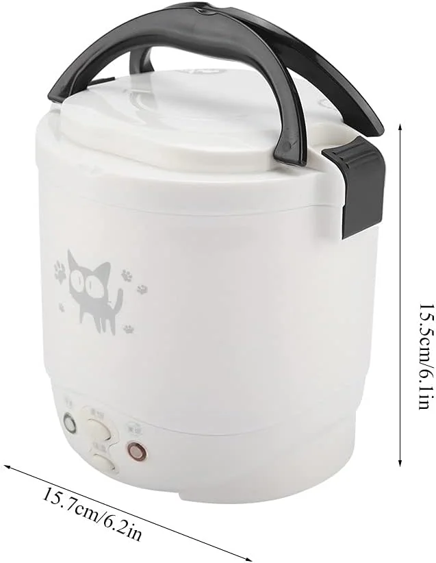TOPINCN Mini Rice Cooker 1L, Portable Electric Food Steamer
