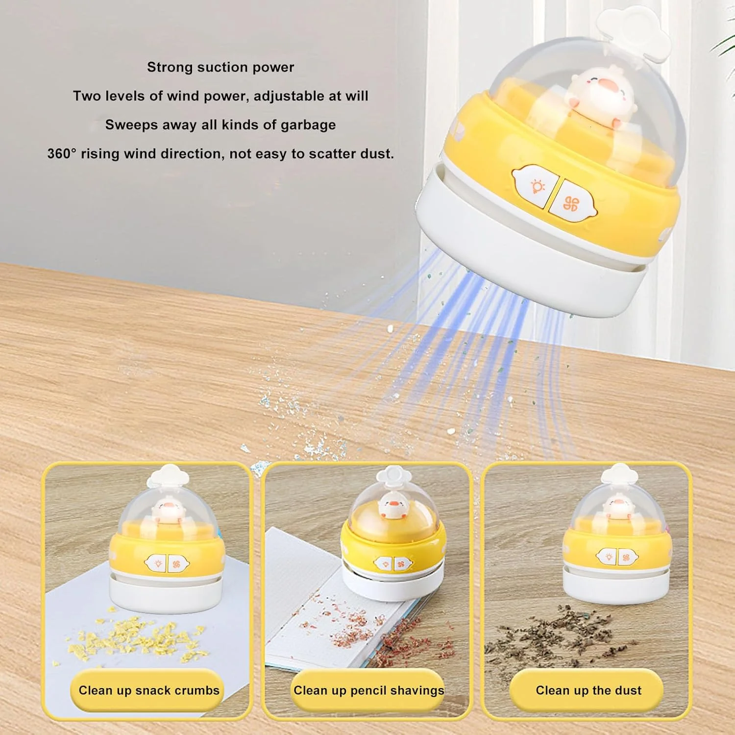 TOPINCN Mini USB Vacuum Cleaner, Handheld Dust Cleaner