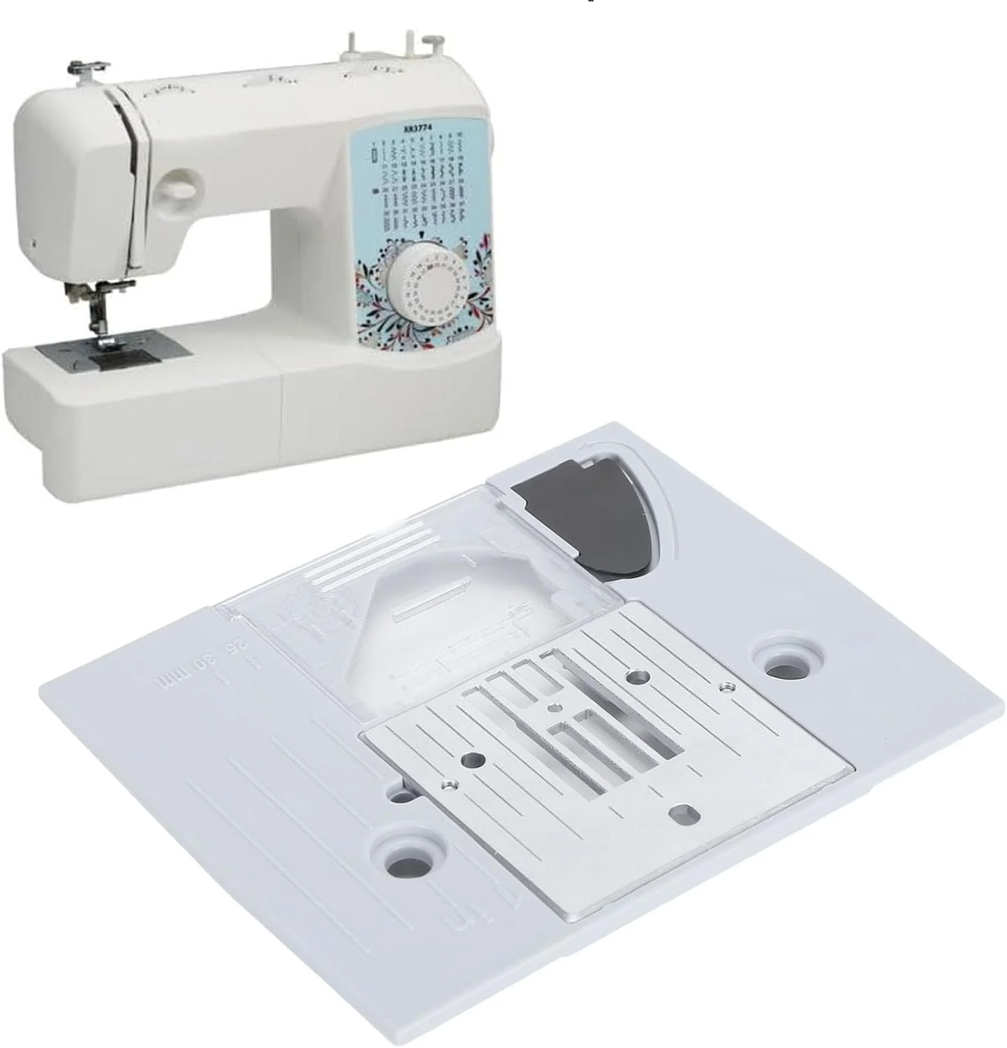 TOPINCN Needle Plate for Sewing Machines, Straight Stitch Needle