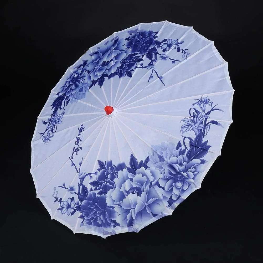 TOPINCN Oil Paper Umbrella Women Handmade Rainproof Handmade