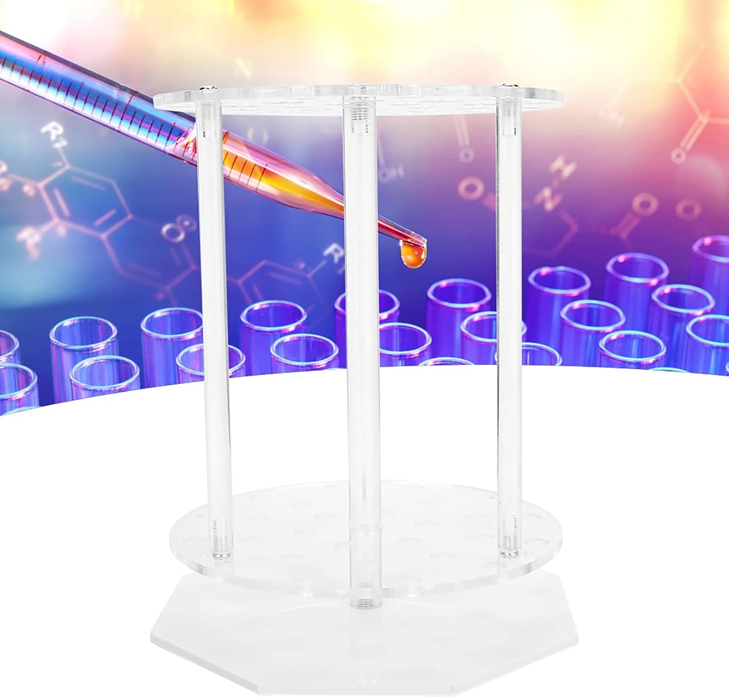 TOPINCN Pipette Rack Test Tube Rack, Hold Up 28