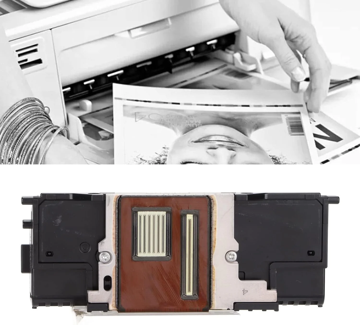 TOPINCN Printhead Printer Accessories Printhead Black QY6-0086 with