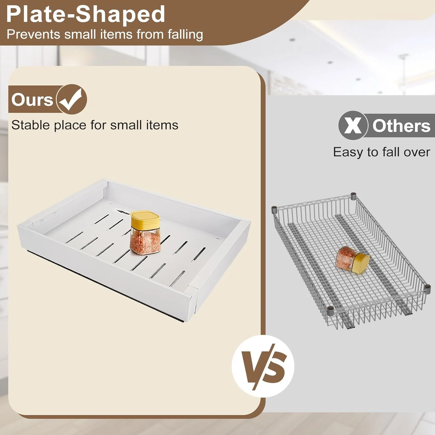 TOPINCN Pull Out Drawer, Drawer Organizer Kitchen, Organizer