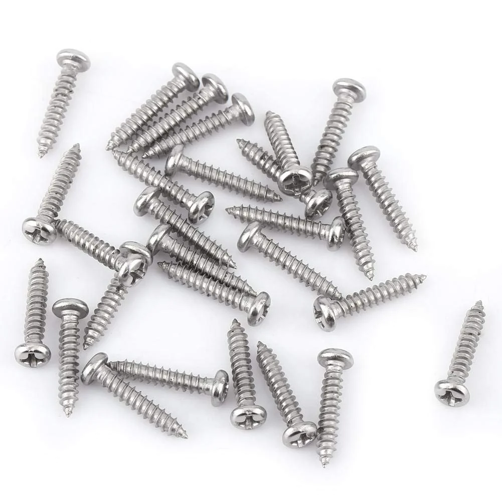 TOPINCN Screws, 200Pcs Stainless Steel Self-Tapping M3 6MM~30MM