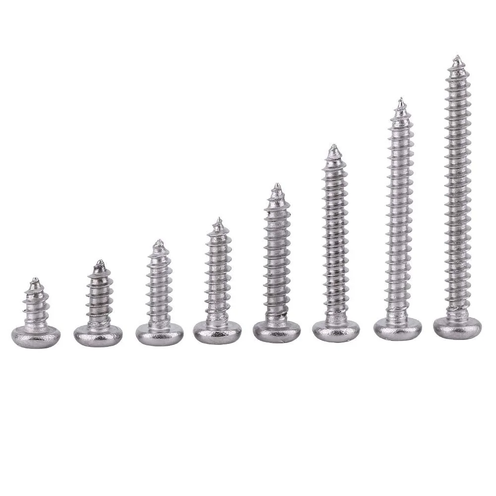 TOPINCN Screws, 200Pcs Stainless Steel Self-Tapping M3 6MM~30MM