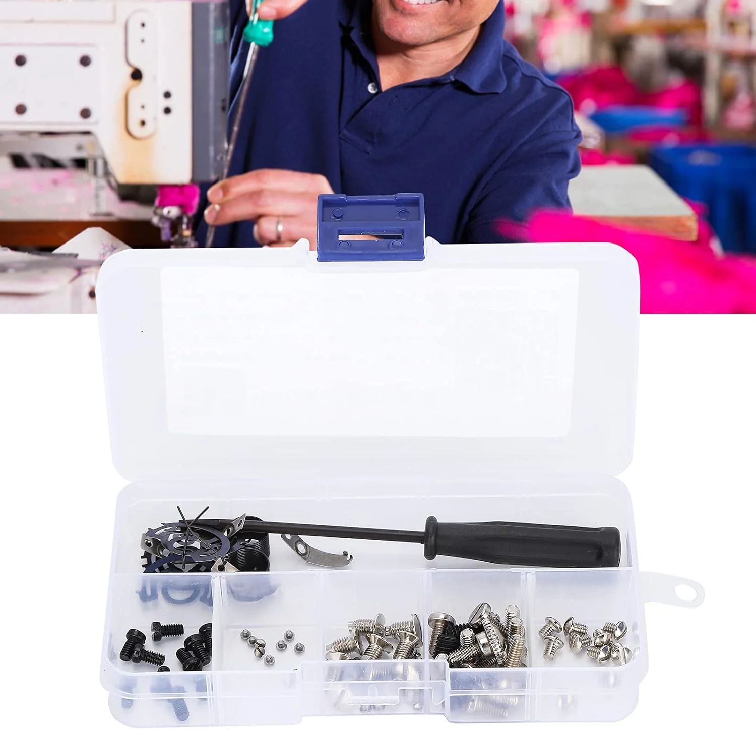 TOPINCN Sewing Screw, Metal Fasteners Multiple Types Easy