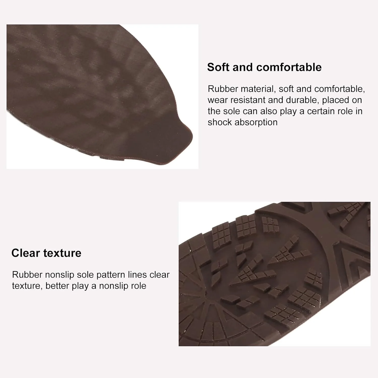 TOPINCN Shoe Sole Repair Rubber, Skid DIY Shoe Bottom