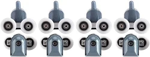 TOPINCN Shower Door Rollers TOPINCN Twin Bottom Top Pulleys