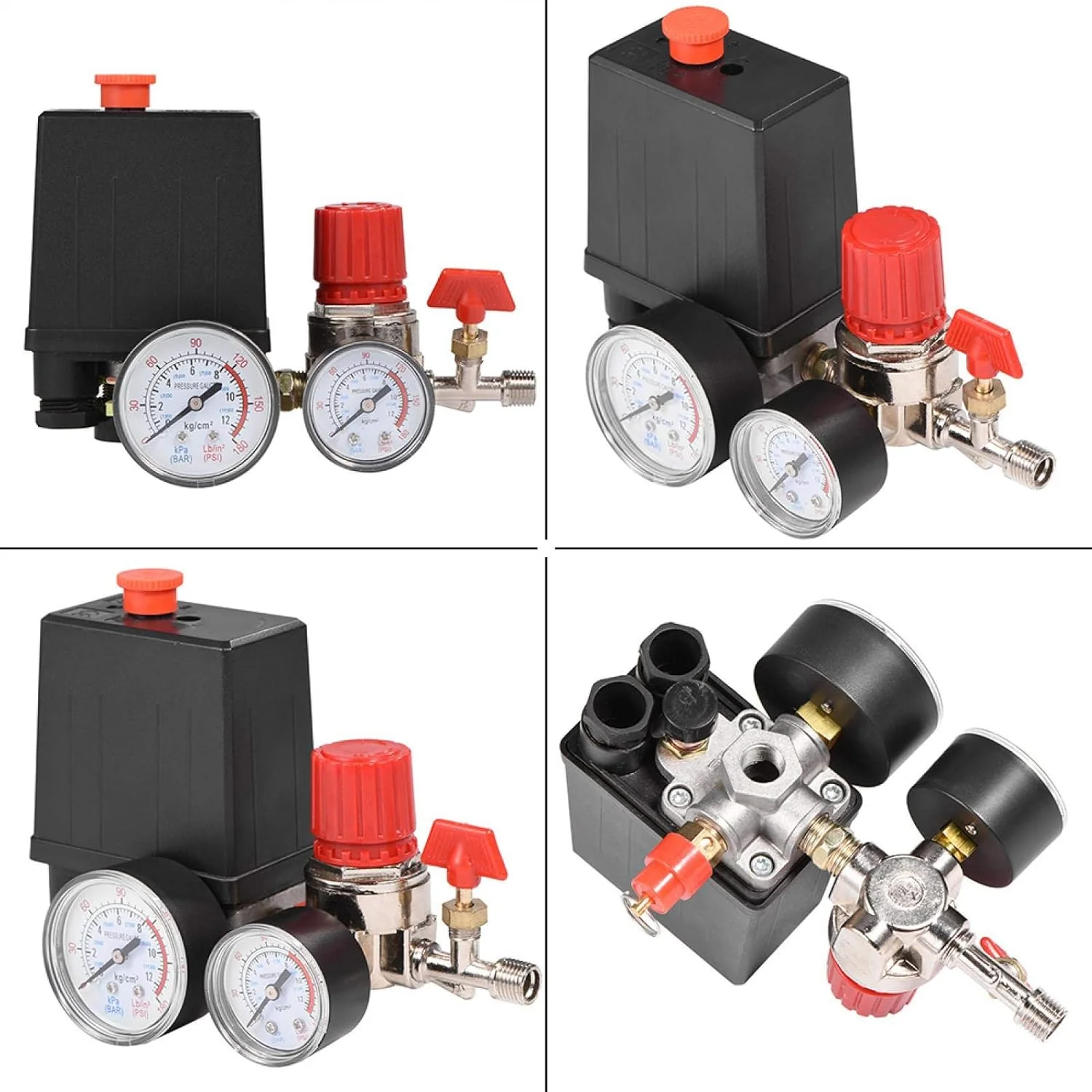 TOPINCN Small Air Compressor Pressure Switch Control Valve