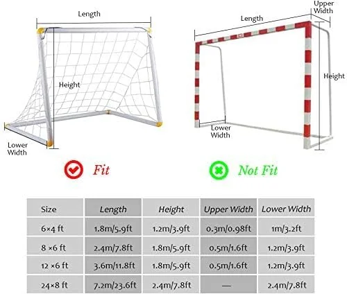 TOPINCN Soccer Net TOPINCN Soccer Goal Nets Sports Replacement