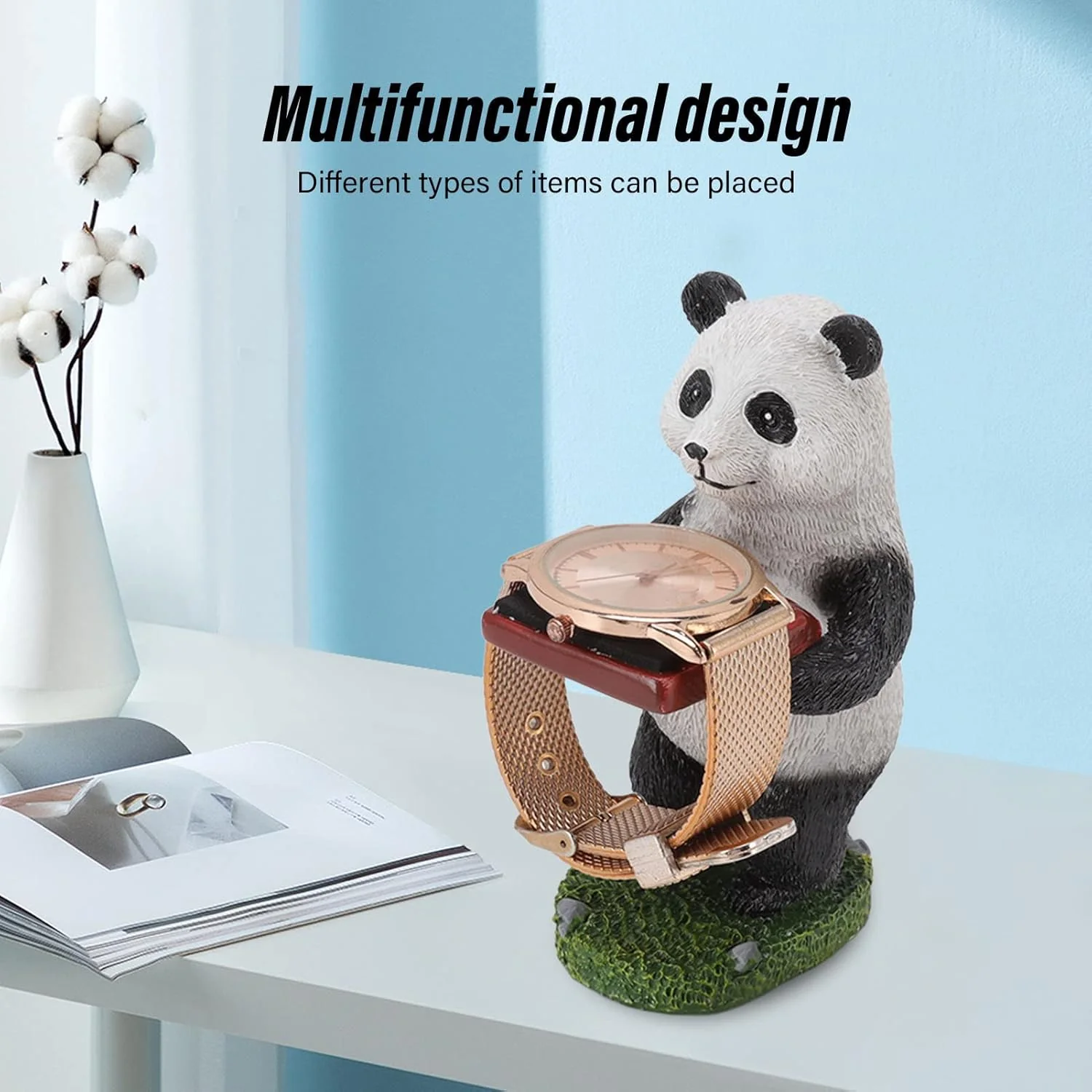 TOPINCN Solid Resin Jewelry Display Stand, Resin Watch