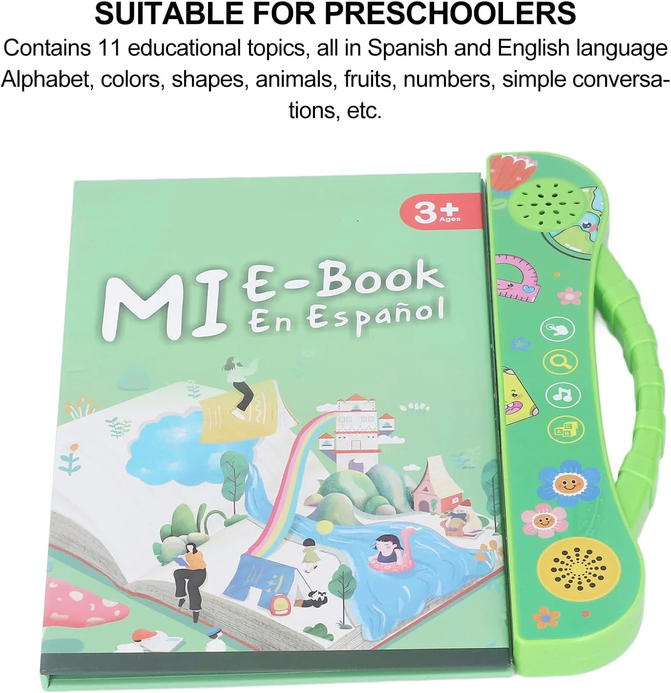 TOPINCN Spanish Talking Learning Book for Kids, Interactive