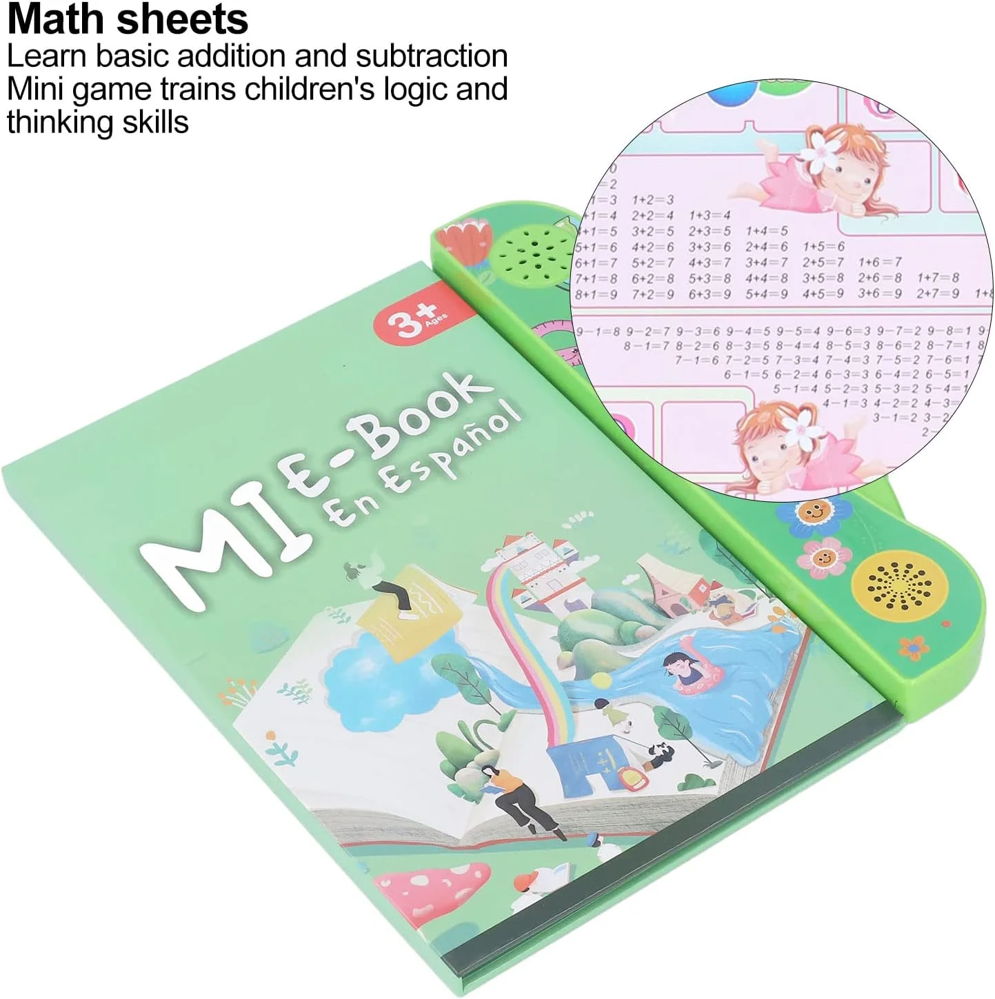 TOPINCN Spanish Talking Learning Book for Kids, Interactive