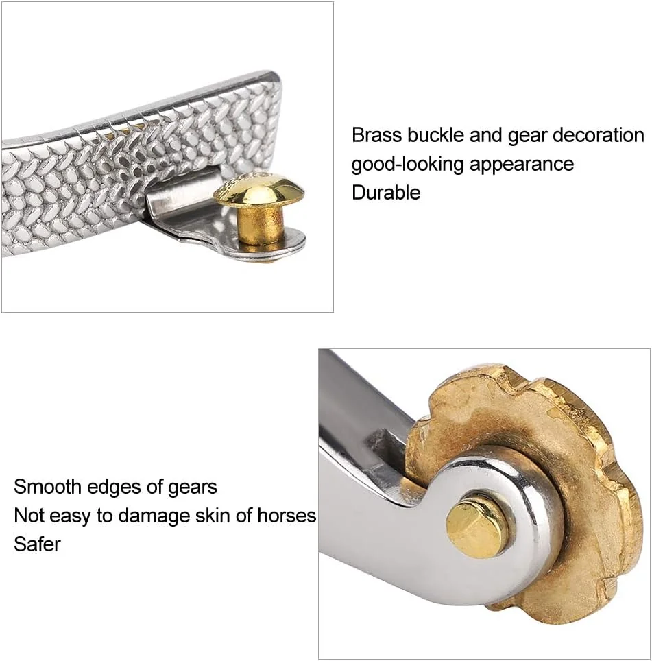 TOPINCN Spurs Stainless Steel Spurs Riding Horse Roping