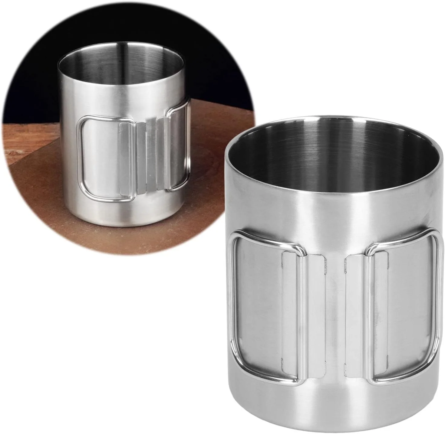 TOPINCN Stainless Steel Cup, Stainless Steel Coffee Mug