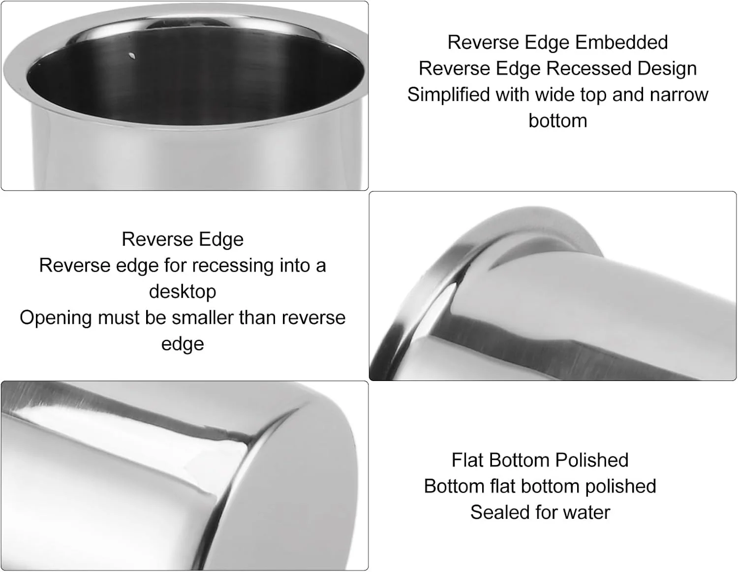 TOPINCN Stainless Steel Utensil Holder, Multifunctional Design Large
