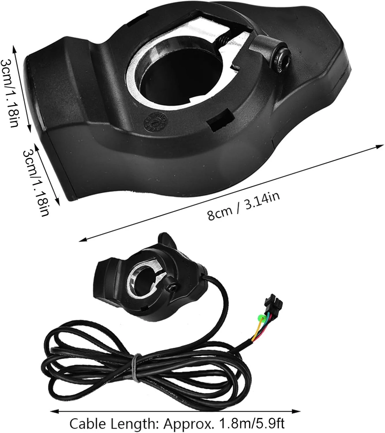 TOPINCN Thumb Throttle Speed Control LCD Battery Voltage