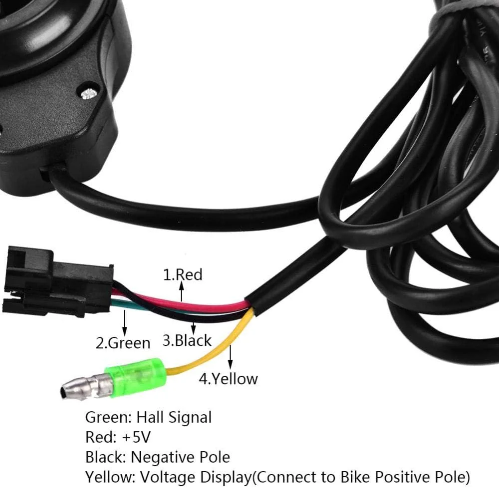 TOPINCN Thumb Throttle Speed Control LCD Battery Voltage