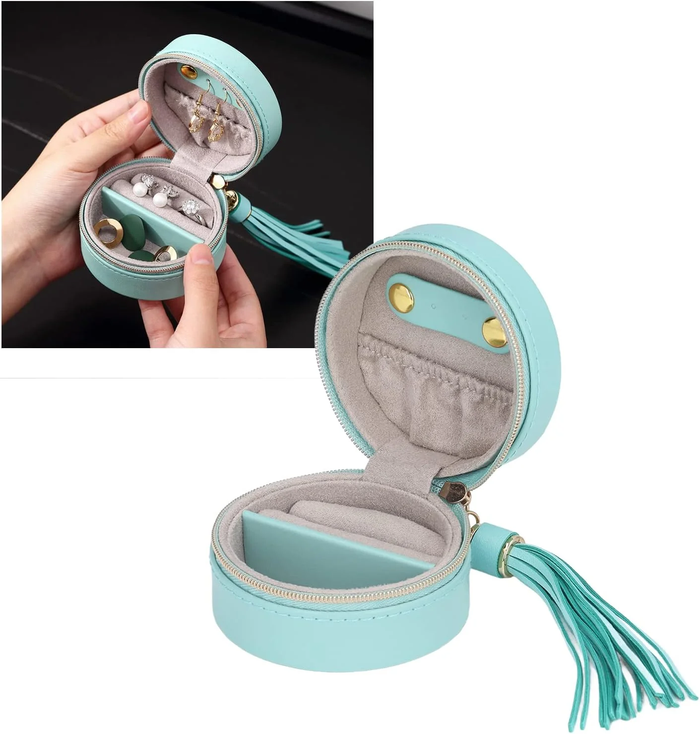 TOPINCN Travel Jewelry Box Jewelry Storage Box Earrings