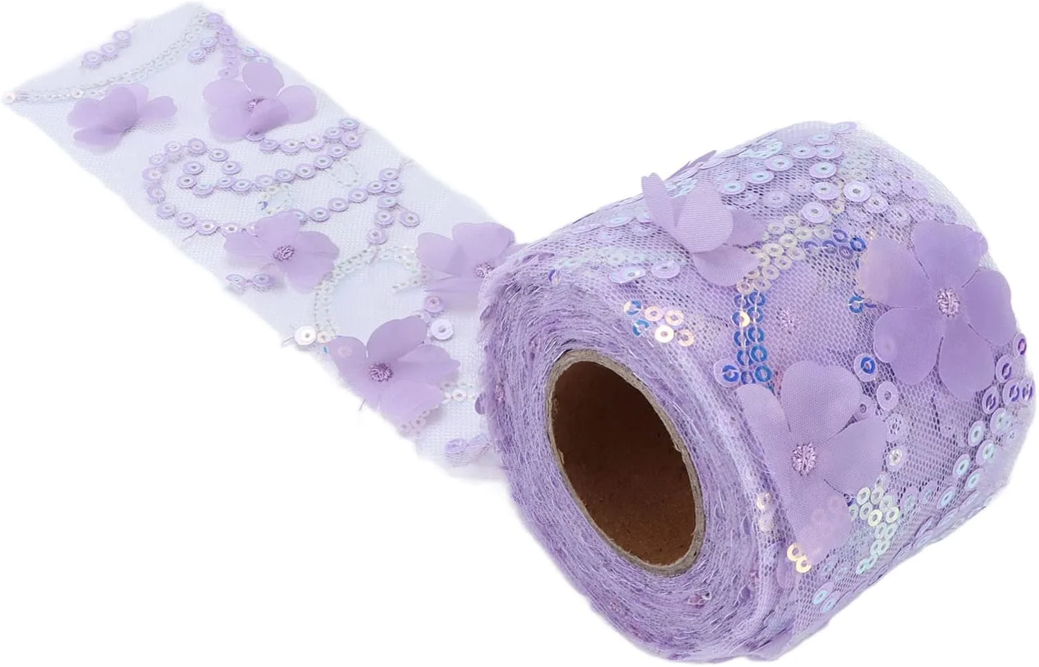 TOPINCN Tulle Fabric 6Cm Roll Polyester DIY Hair Accessories