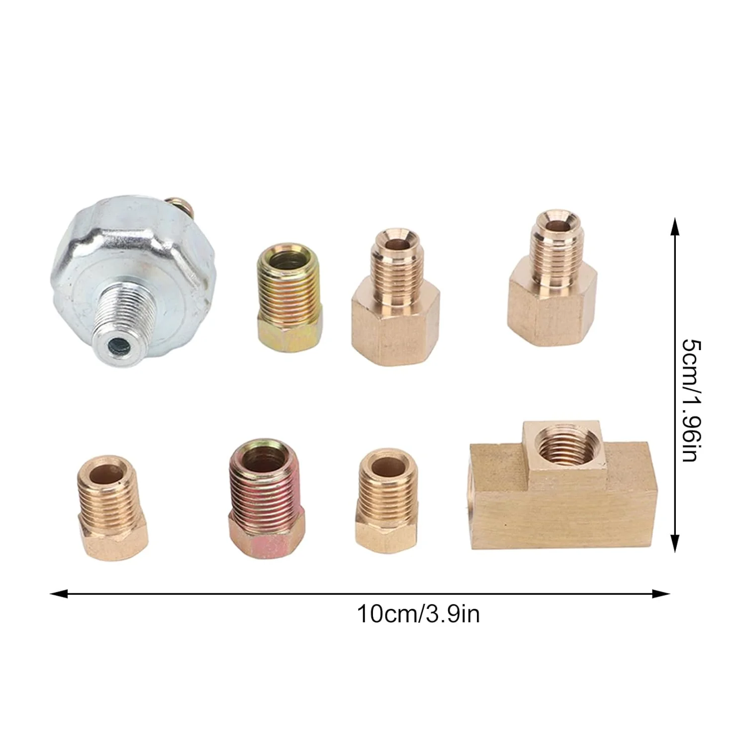 TOPINCN Universal Hydraulic Pressure Brake Light Switch Kit