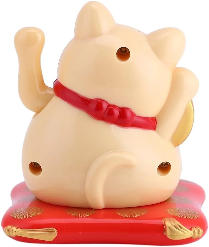 TOPINCN Waving Cat, Solar Luck Cat Cute Wealth