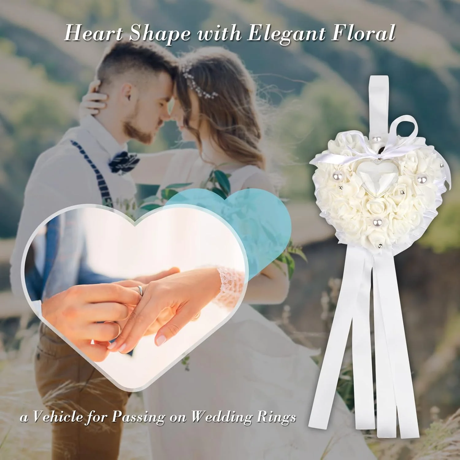 TOPINCN Wedding Pillow, Eemoon Flor Girl Basket White