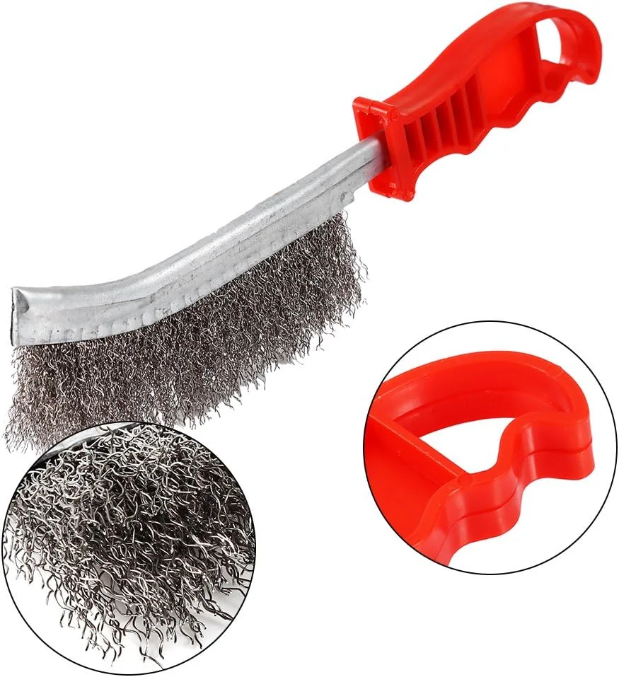 TOPINCN Wire Brush, Heavy Duty Scratch Wire Brush